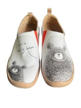 Uin Be With You Bear Toledo Slip-On Sneakers Travel Comfort Shoes Womens 9.5